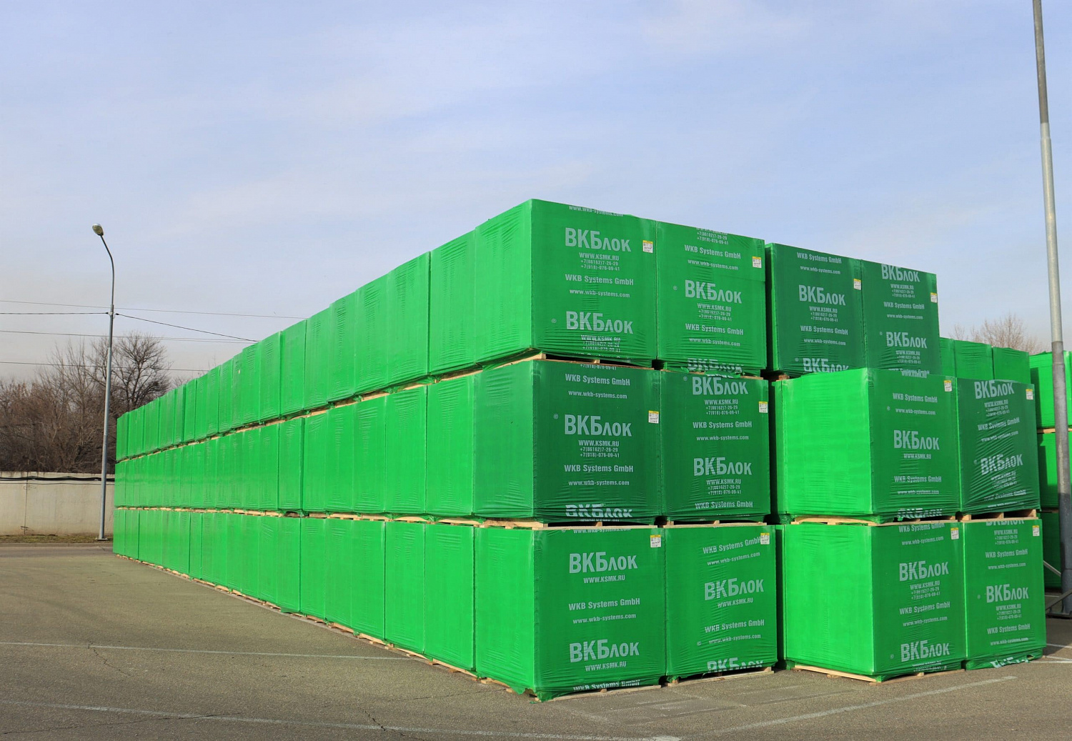 Газобетонные блоки ВКБлок D500 625х250х250 стеновые